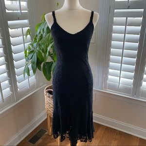 Dolce & Gabbana black lace midi dress size 40 US 4